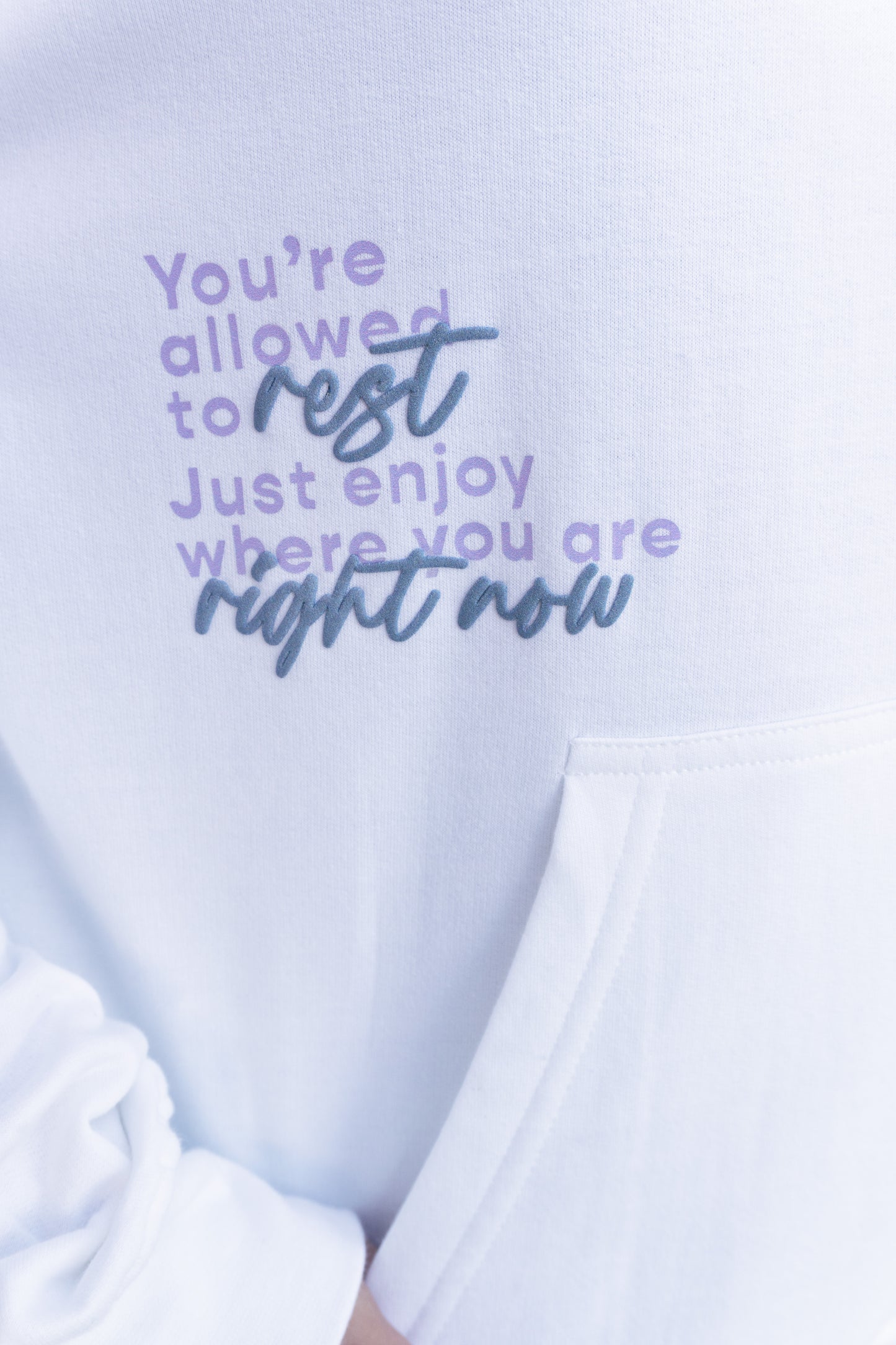 "Healing is messy" White Hoodie - LIMITED EDITION