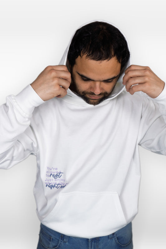 "Healing is messy" White Hoodie - LIMITED EDITION