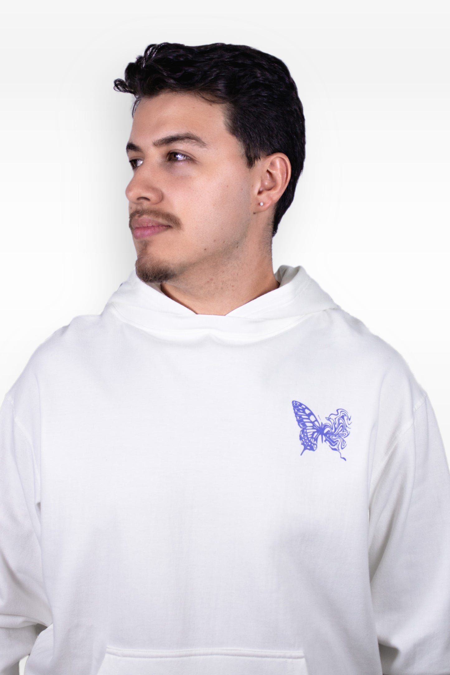 "Metamorphosis" White Hoodie