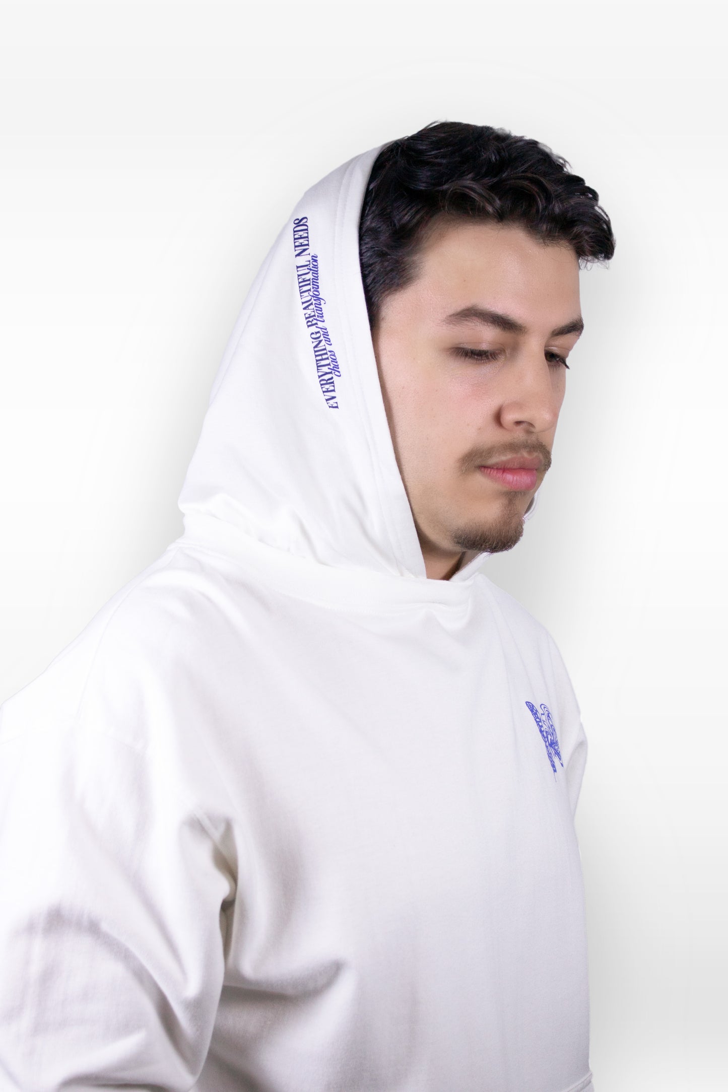 "Metamorphosis" White Hoodie